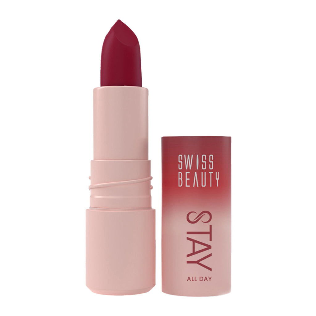 Swiss Beauty Stay All Day Lipstick - 04 Fancy - Distacart