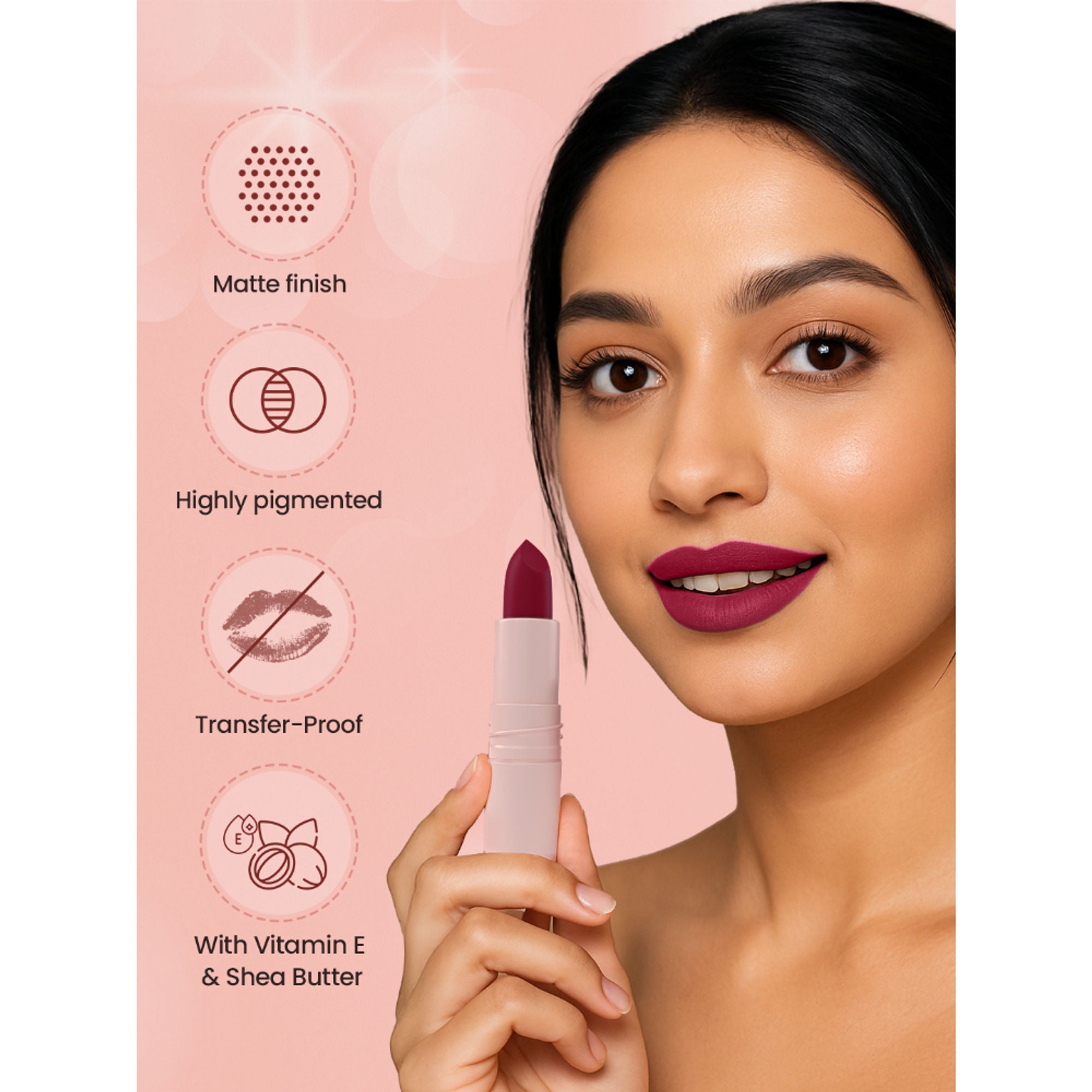Swiss Beauty Stay All Day Lipstick - 04 Fancy - Distacart