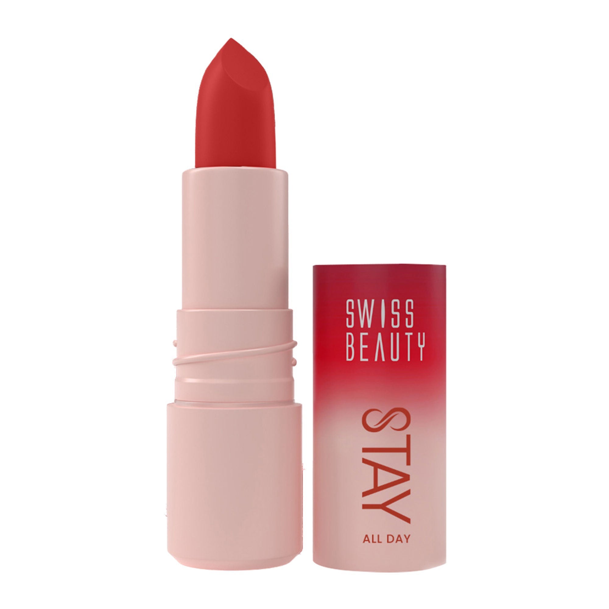 Swiss Beauty Stay All Day Lipstick - 10 Foxy - Distacart