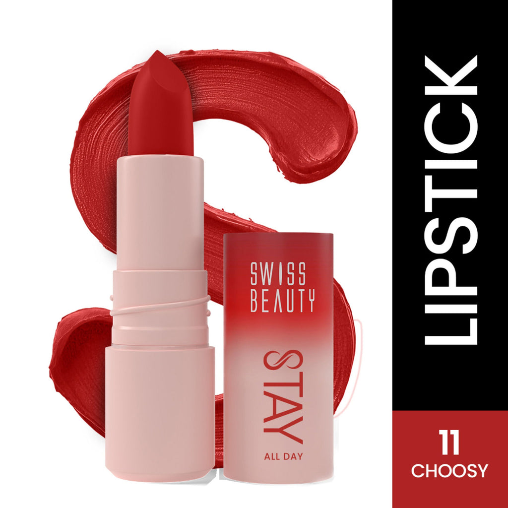 Swiss Beauty Stay All Day Lipstick - 11 Choosy