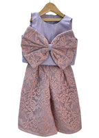ArthLife Lavender And Pink Bow Co-Ord Set