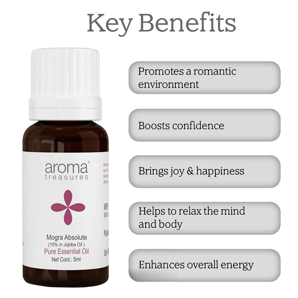 Aroma Treasures Mogra Absolute Pure Essential Oil - Distacart