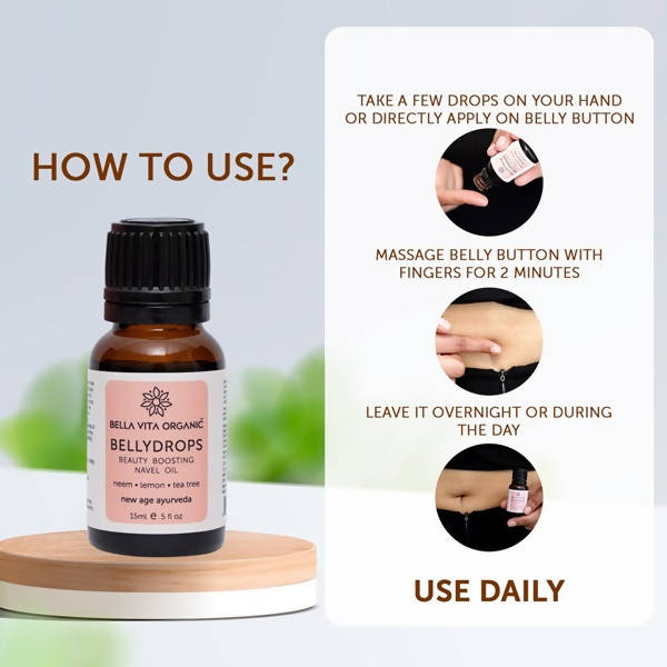 Bella Vita Organic Belly Drops Beauty Boosting Navel Oil