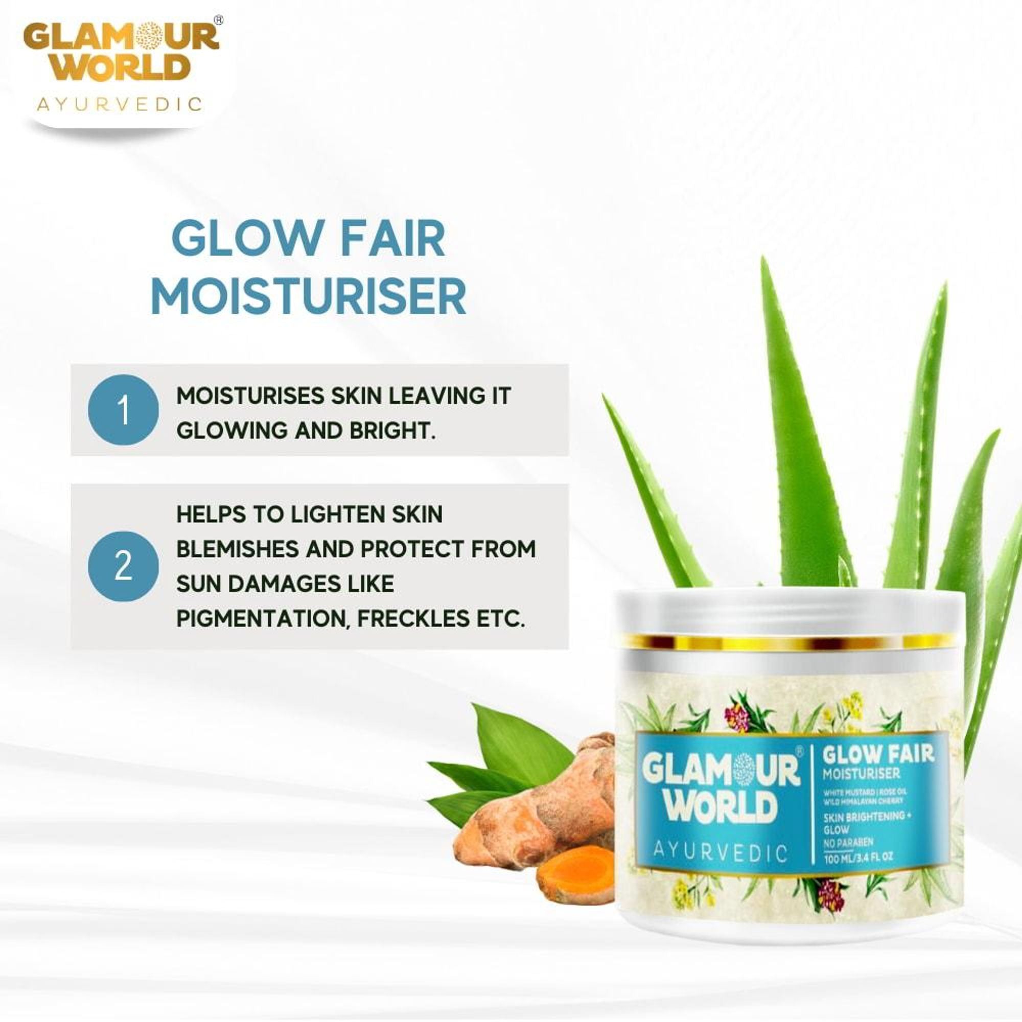 GLAMOUR WORLD AYURVEDIC Glow Fair Moisturiser
