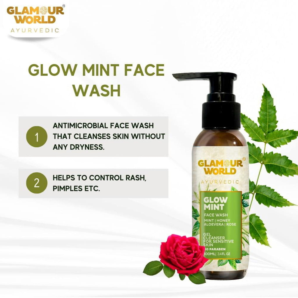 GLAMOUR WORLD AYURVEDIC Glow Mint Face Wash