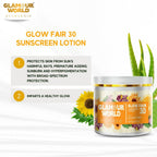 GLAMOUR WORLD AYURVEDIC Glow Fair 30 Sunscreen Lotion