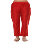 Lagi Women's Red Poly silk Straight Embroidred Kurta & Pant (RO116B)