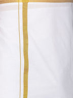 Sethukrishna Men White Solid Cotton Dhoti - Distacart