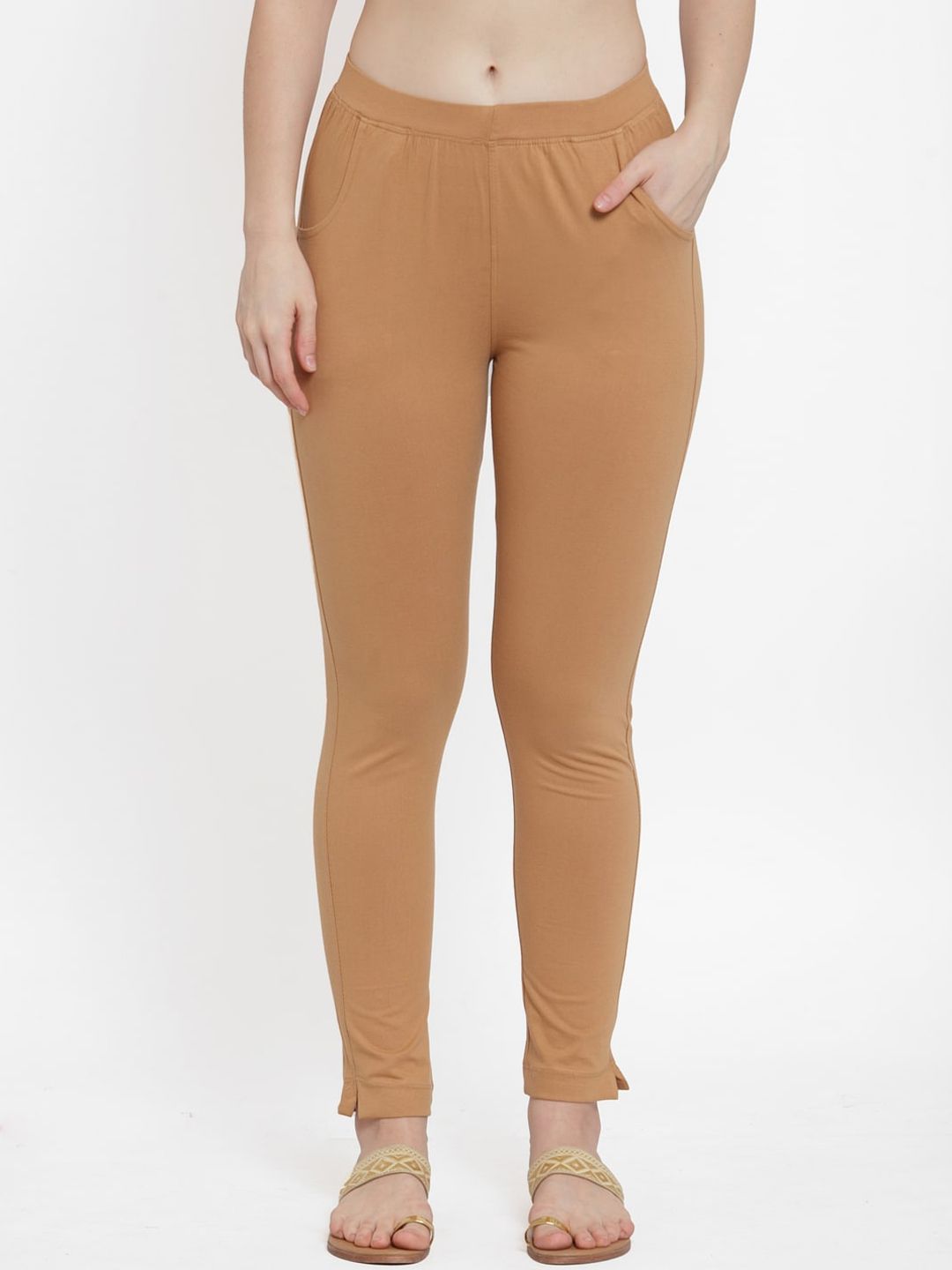 TAG 7 Women Pack Of 2 Solid Straight-Fit Ankle-Length Leggings