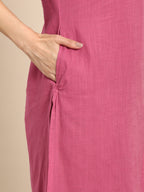 Sangria Women Geometric Embroidered Thread Work Kurta