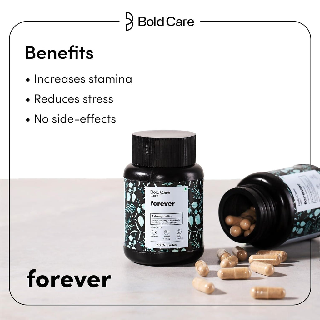 Bold Care Forever - Natural Stamina Supplement Capsules - Distacart