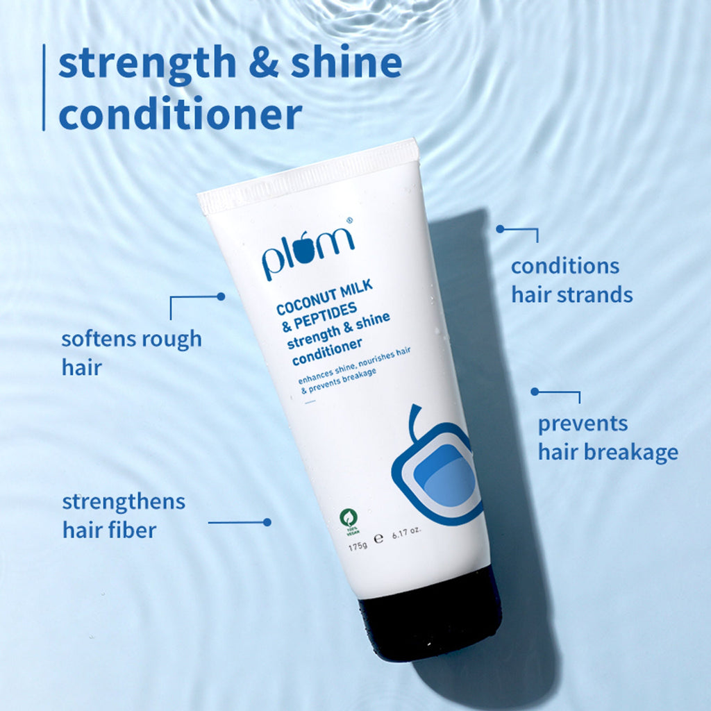 Plum Coconut & Peptides Strength & Shine Combo - Distacart
