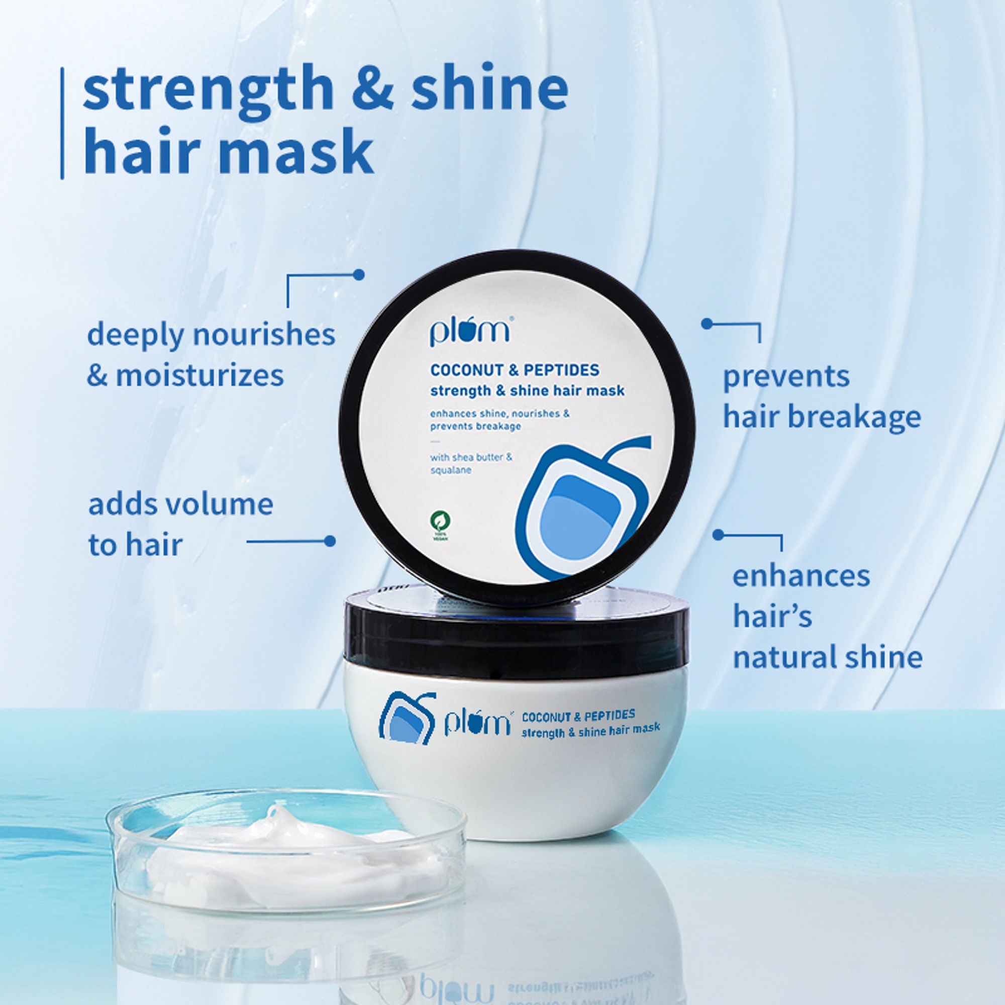 Plum Coconut & Peptides Strength & Shine Combo - Distacart