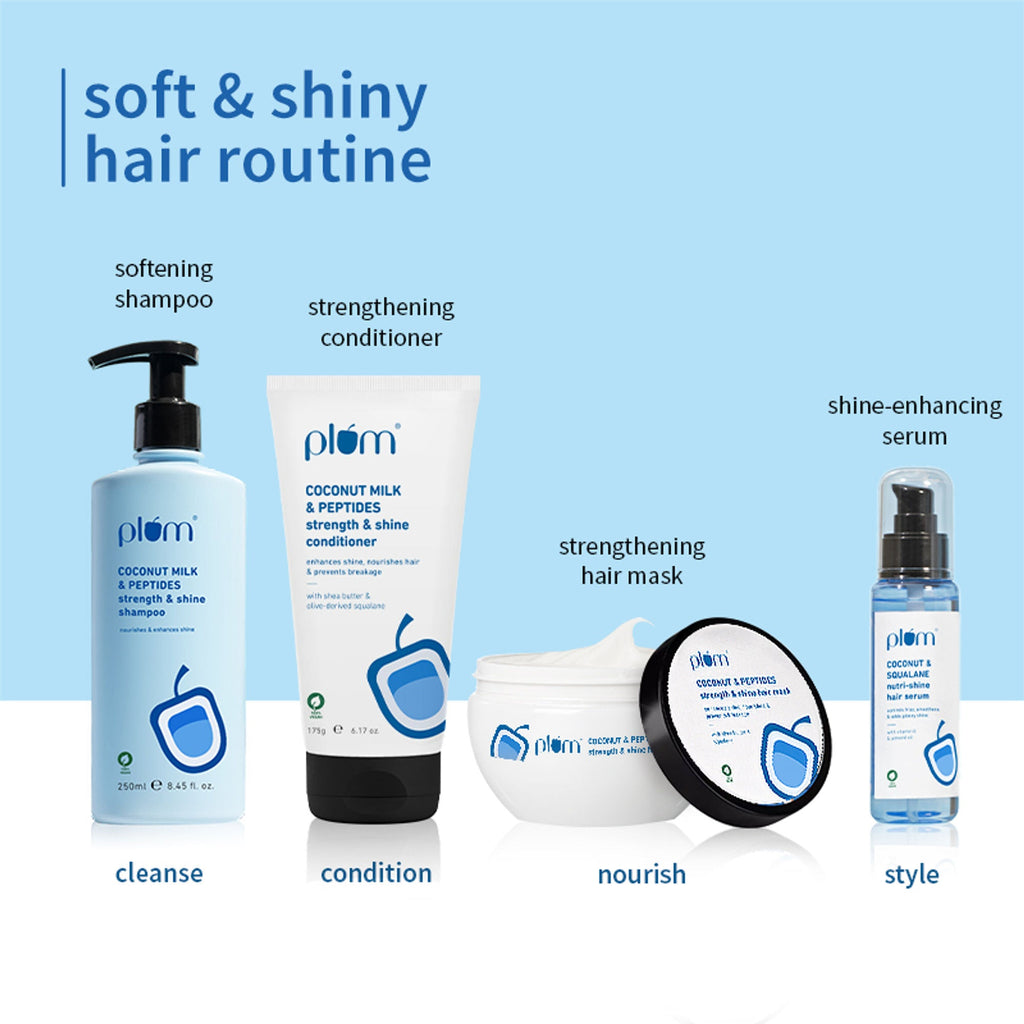 Plum Coconut & Peptides Strength & Shine Combo - Distacart