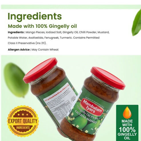 Mambalam Iyers Kalyana Mango Pickle