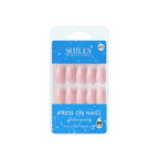 shills professional reusable press on nails almond spn655