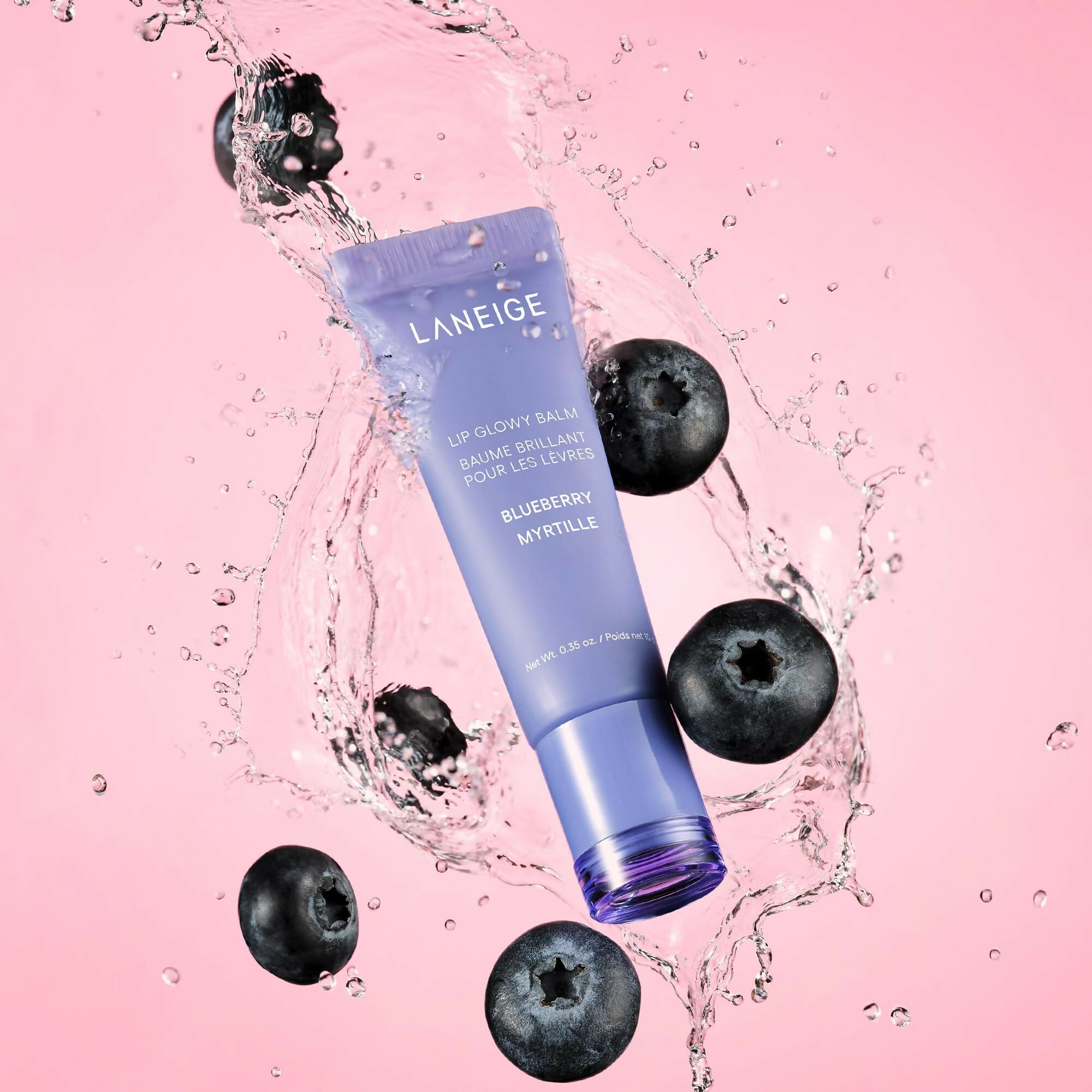 Laneige Lip Glowy Balm - BlueBerry - Korean Lip Balm
