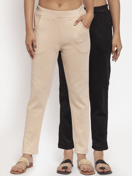 TAG 7 Women Pack of 2 Wool Blend Ankle-Length Leggings Pants