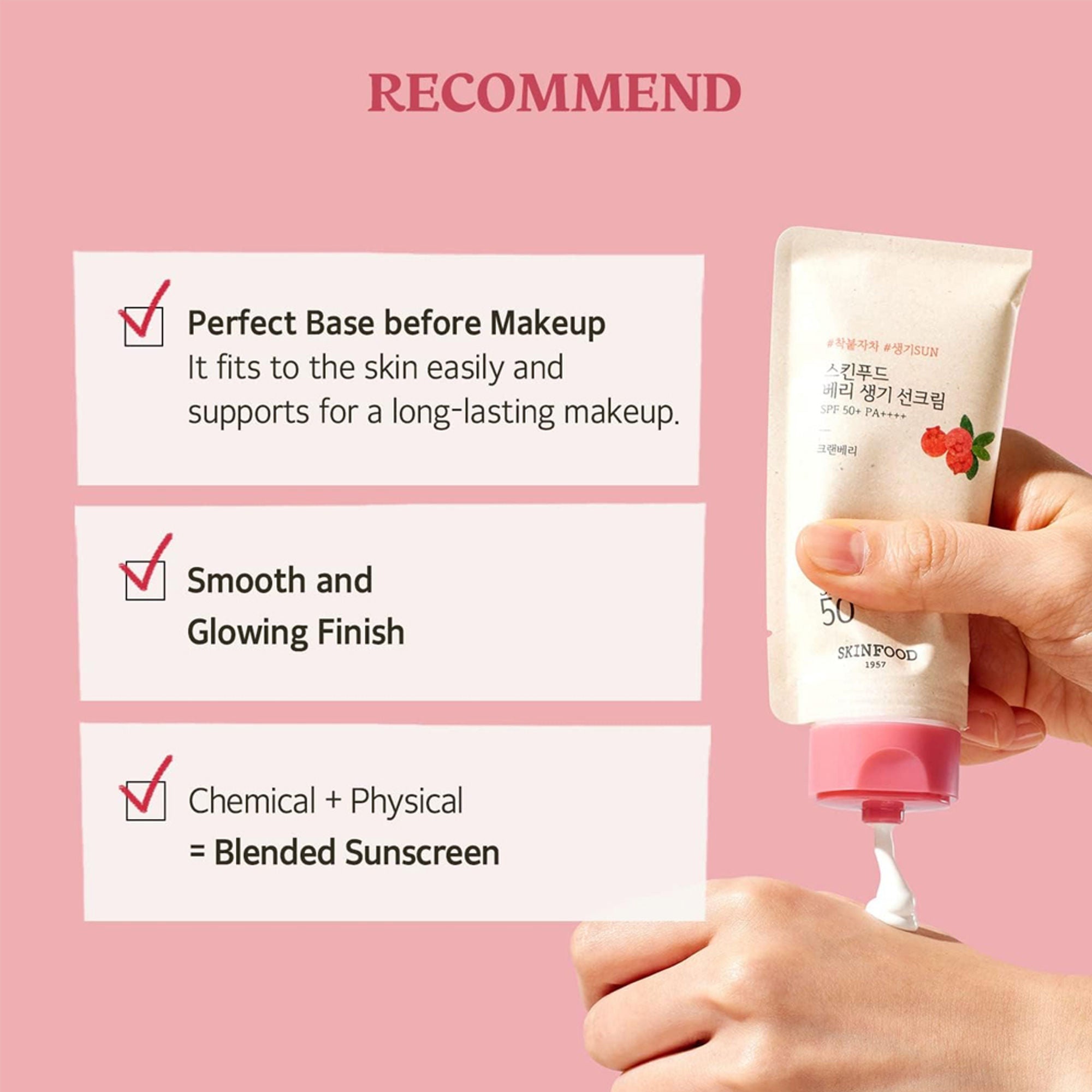 Skinfood Berry Glowing Sun Cream SPF 50+ PA++++