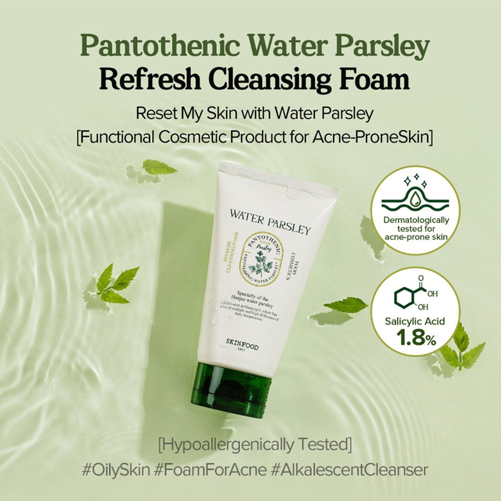 Skinfood Pantothenic Water Parsley Refresh Cleansing Foam