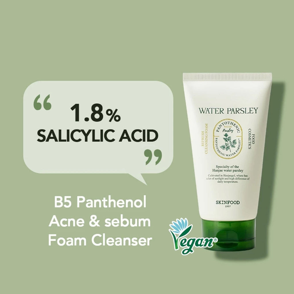 Skinfood Pantothenic Water Parsley Refresh Cleansing Foam