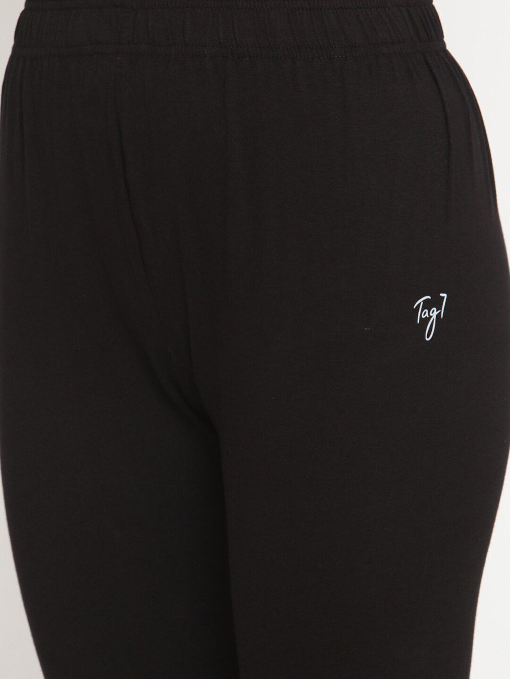 TAG 7 Women Pack Of 2 Solid Comfort-Fit Ankle-Length Leggings