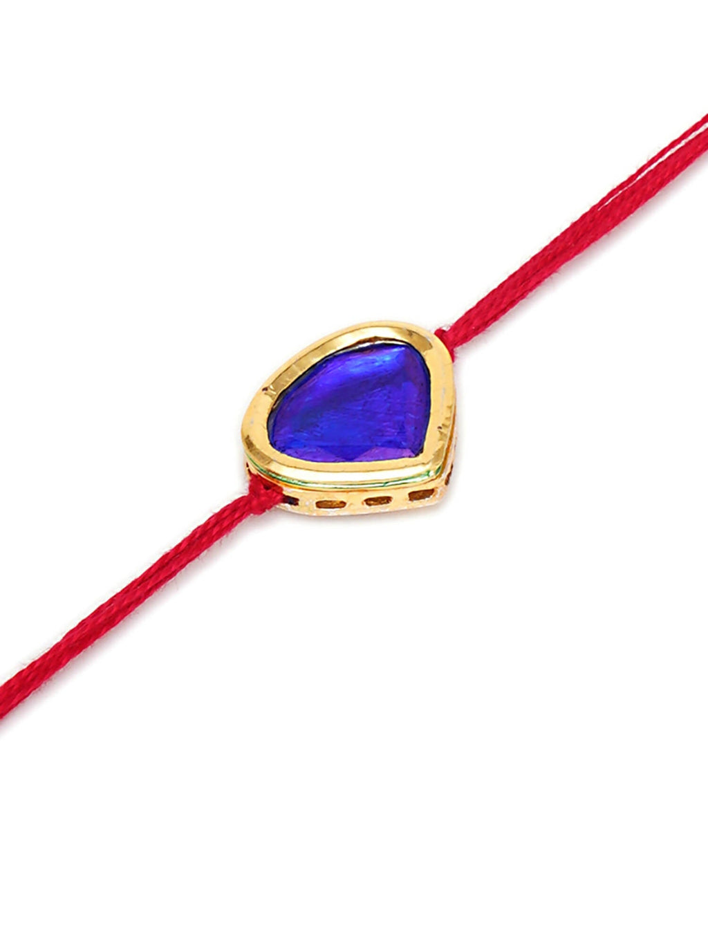 Designer kundan Rakhi - Ruby Raang - Distacart