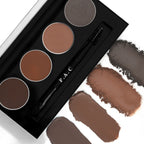PAC Studio SuperBrowww Palette X4 01 Arch My Brows -Cream & Powder Formula Natural Shades Seamless Blending