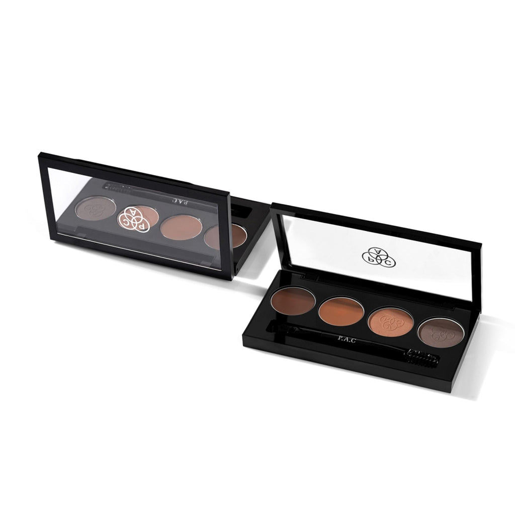 PAC Studio SuperBrowww Palette X4 01 Arch My Brows -Cream & Powder Formula Natural Shades Seamless Blending
