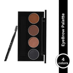 PAC Studio SuperBrowww Palette X4 02 Brow Binge - Cream & Powder Formula, Natural Shades, Seamless Blending
