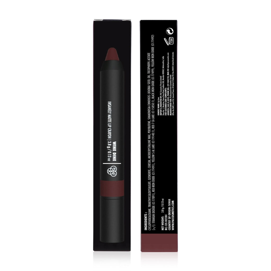 PAC Studio Insanely Matte Lip Crayon - Wine Dine