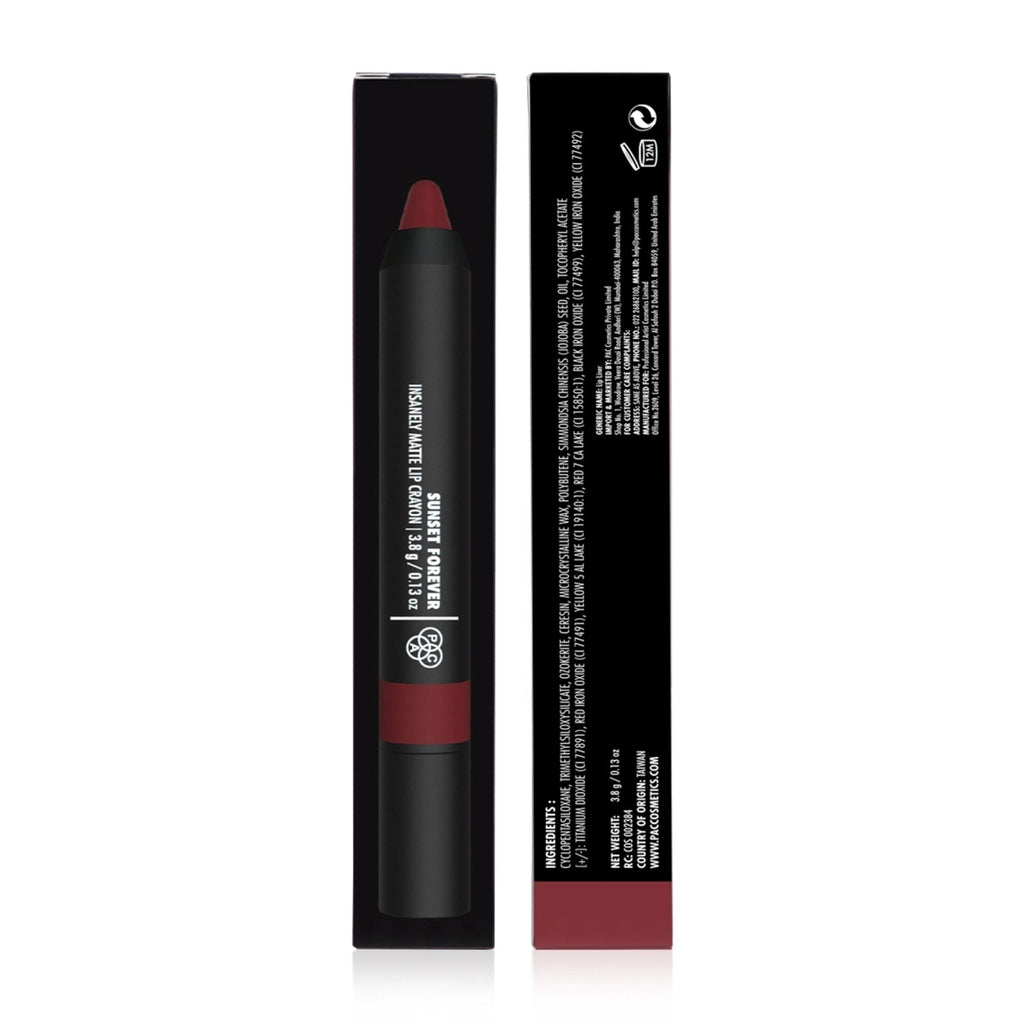 PAC Studio Insanely Matte Lip Crayon - Sunset Forever