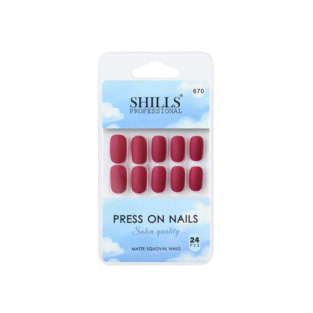 shills professional reusable press on nails square spn670