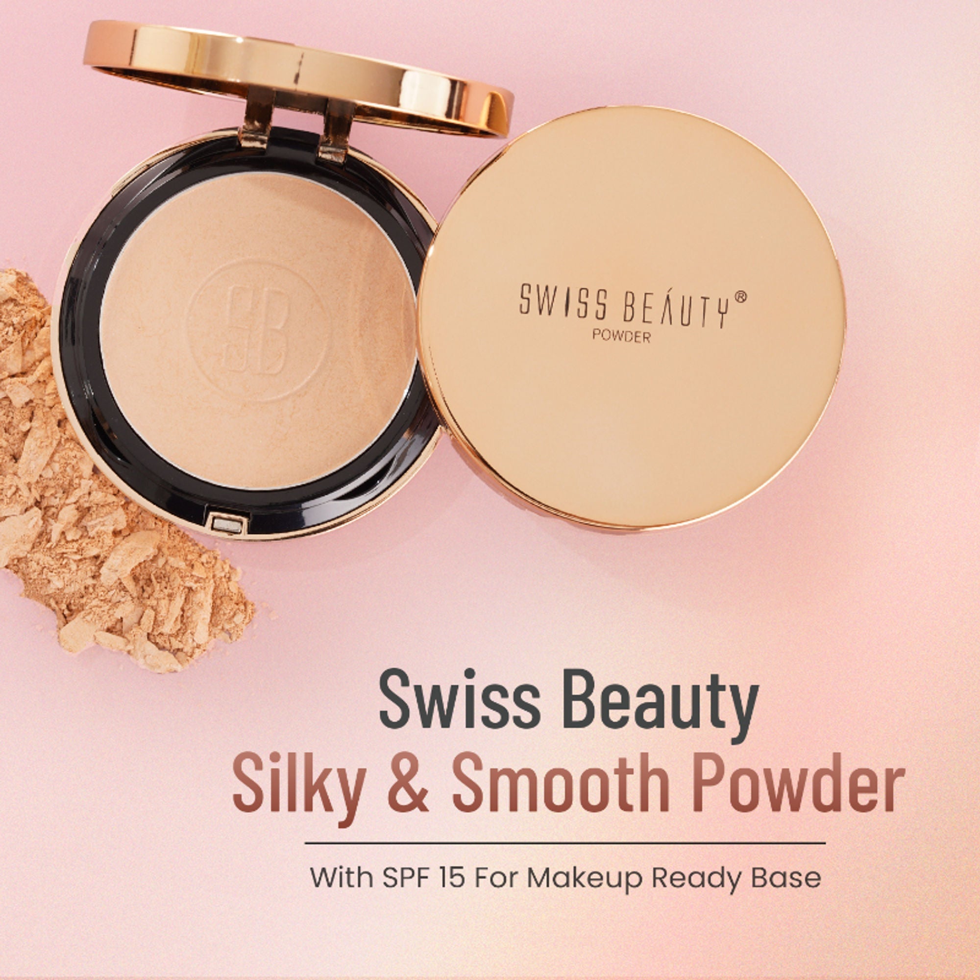 Swiss Beauty Silky & Smooth Oil Control Powder - 4 Natural Beige - Distacart