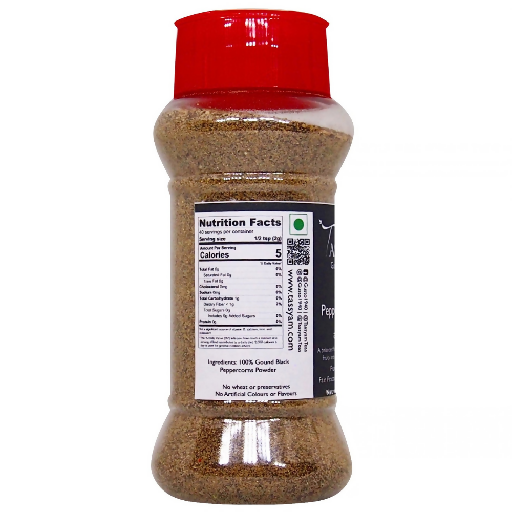 Tassyam Organics Black Pepper Powder - Distacart