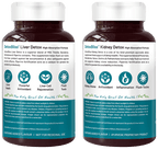 bliss welness combo pack of body kidney liver detox veg tablet 60 each