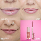 Makeup Revolution Pout Bomb Plumping Lip Liner - Doll Cool Nude