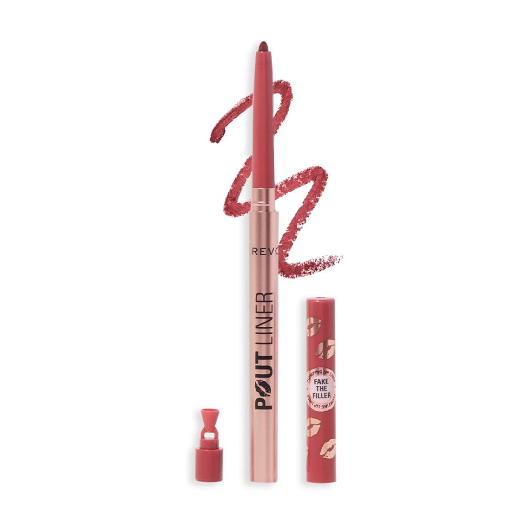 Makeup Revolution Pout Bomb Plumping Lip Liner - Burnt Cherry Red