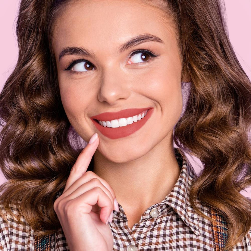 Makeup Revolution Pout Bomb Plumping Lip Liner - Burnt Cherry Red - Distacart