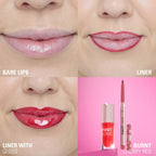 Makeup Revolution Pout Bomb Plumping Lip Liner - Burnt Cherry Red - Distacart