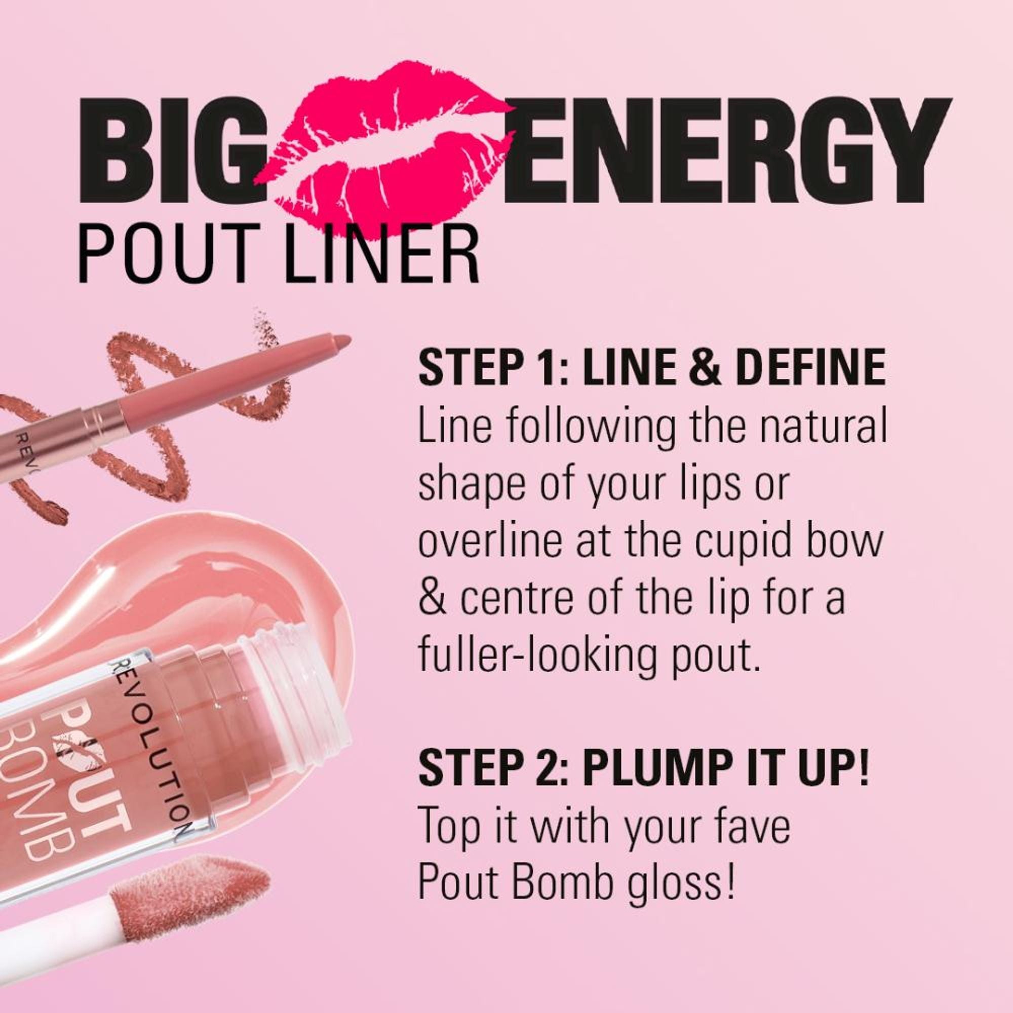Makeup Revolution Pout Bomb Plumping Lip Liner - Deepest Mauve - Distacart