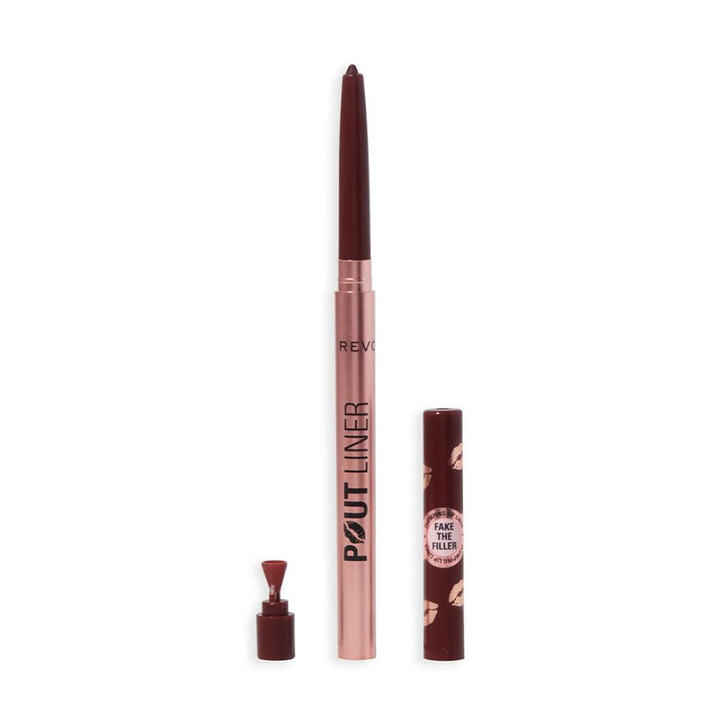 Makeup Revolution Pout Bomb Plumping Lip Liner - Deepest Mauve - Distacart