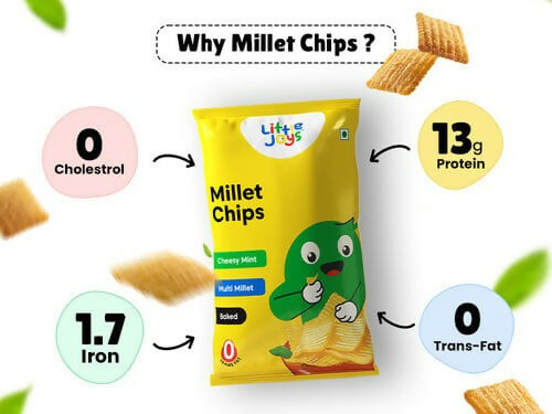 Little Joys Millet Chips - Cheesy Mint