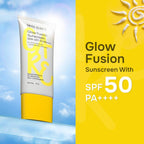 Swiss Beauty Care Glow Fusion Sunscreen SPF 50 PA++++ - 1% Niacinamide & Raspberry Extract - Distacart