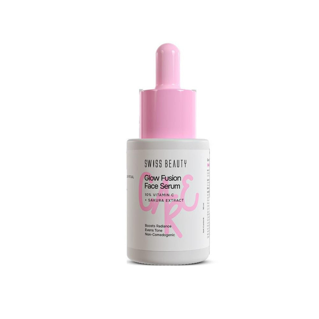 Swiss Beauty Care Glow Fusion Face Serum - 10% Vitamin C & Sakura Extract - Distacart