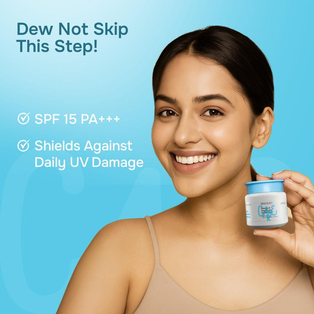 Swiss Beauty Care Dew Lock Day Cream With SPF 15+++ - 2% Aqua Neo & 2% Blueberry Extract - Distacart