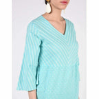 Cheera Women's A-Line Khadi Print Kurta (CH072K)
