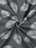 Story@home Green & White Floral Microfiber 180 TC Bedsheet With Pillow Cover