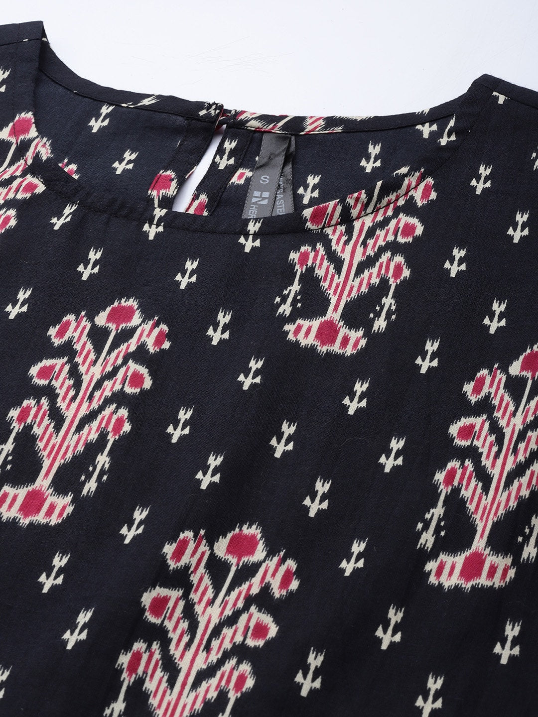 HERE&NOW Women Ethnic Motifs Printed Pure Cotton Kurta With Palazzos
