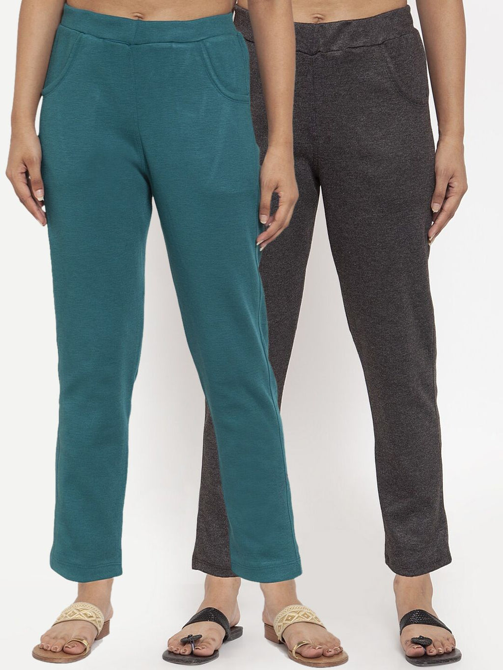 TAG 7 Women Pack of 2 Solid Leggings